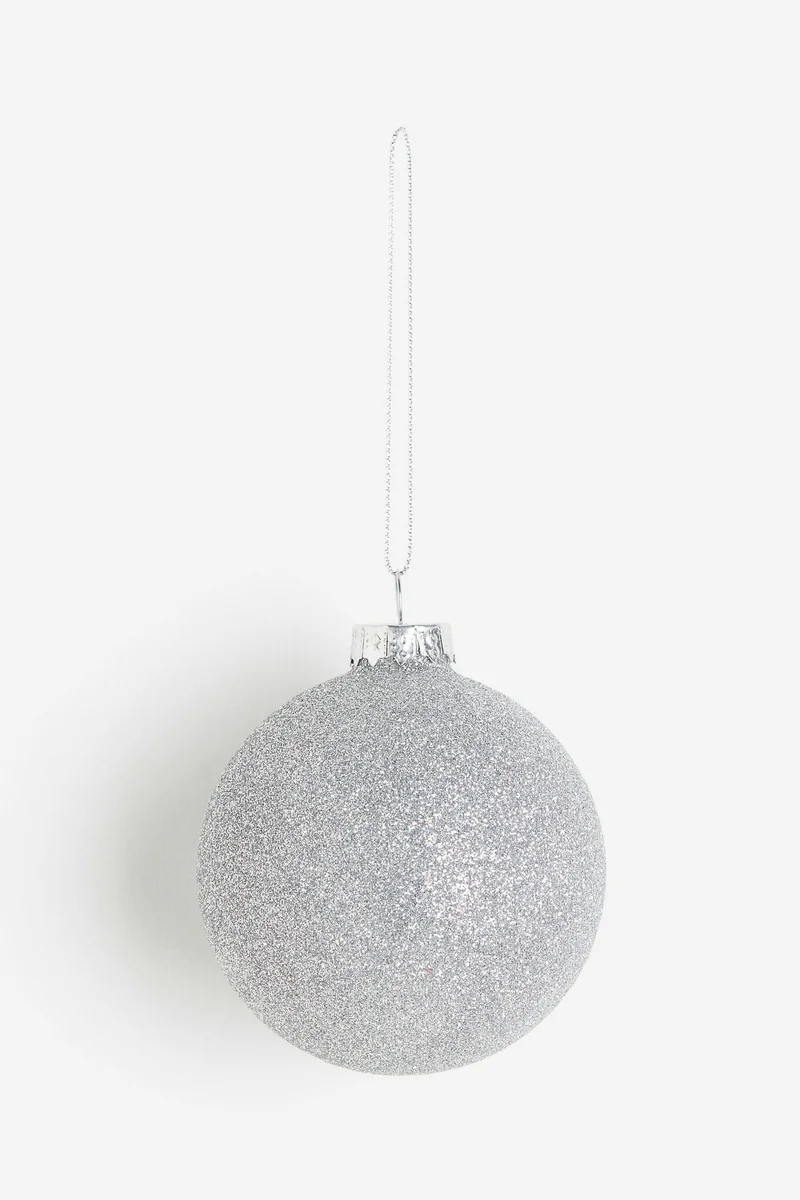 اتش اند ام Glittery glass Christmas bauble
