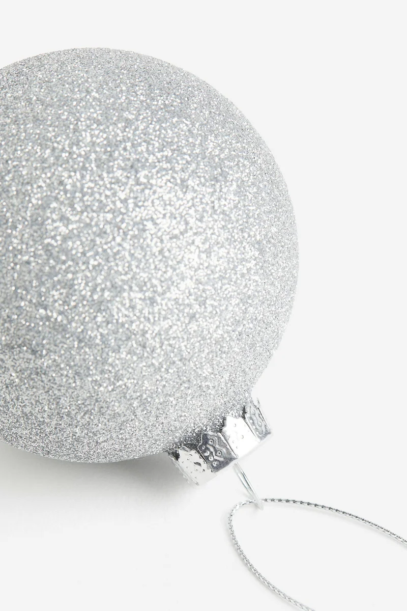 اتش اند ام Glittery glass Christmas bauble