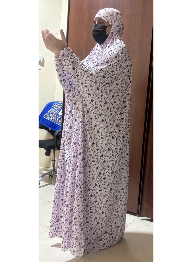AMYAE One Piece Islamic prayer dress women with long sleeve - Prayer Clothes for Women - Namaz Prayer Dress Abaya For women - Jilbab 1 piece, Umrah essentials for women - Prayer set different design Salah Dress Namaz Wear - Image 5