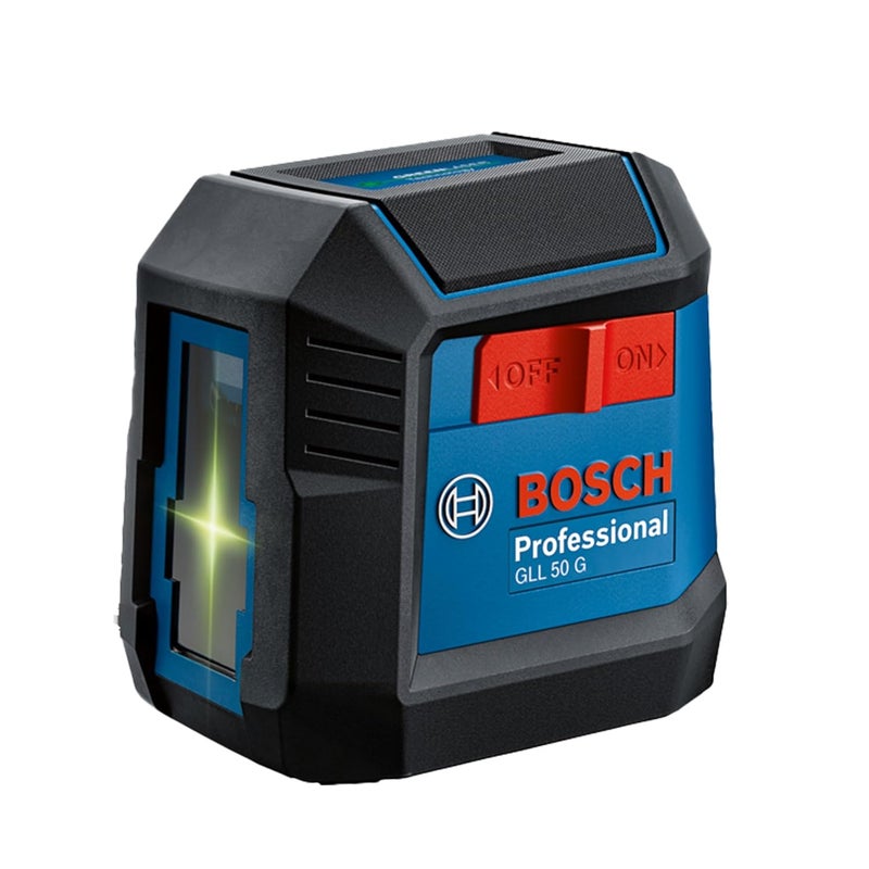 BOSCH Professional GLL 50 G Line Laser - Green Laser Technology, 15m, Compact Design & IP55 Protection, Tripod Thread, 1/4", 2 x 1.5 V LR6 (AA), 3.7V Li-ion Battery, 1 Year Warranty - Image 1