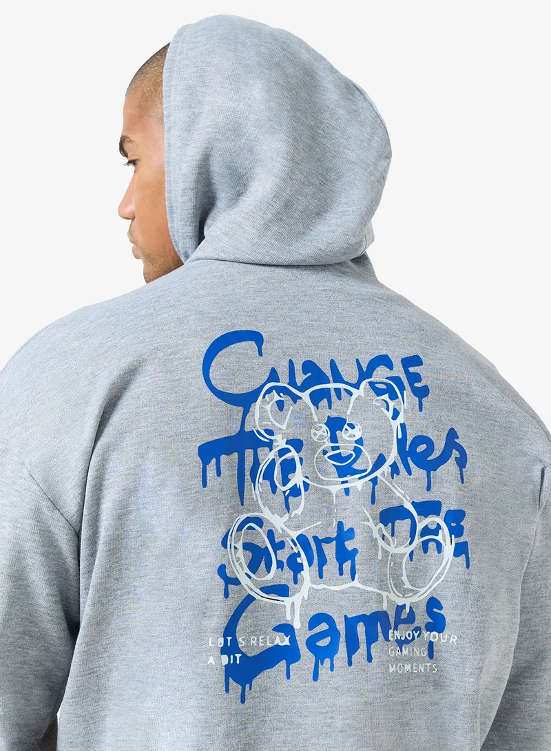 Seventy Five  Graphic Pullover Hoodie for Men | Best Price UAE