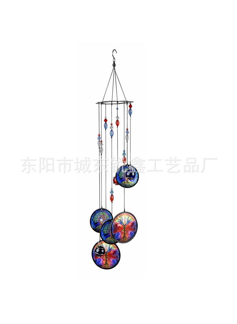 Generic Creative Print Metal Wind Chime Outdoor Decor Tree of Life TL 