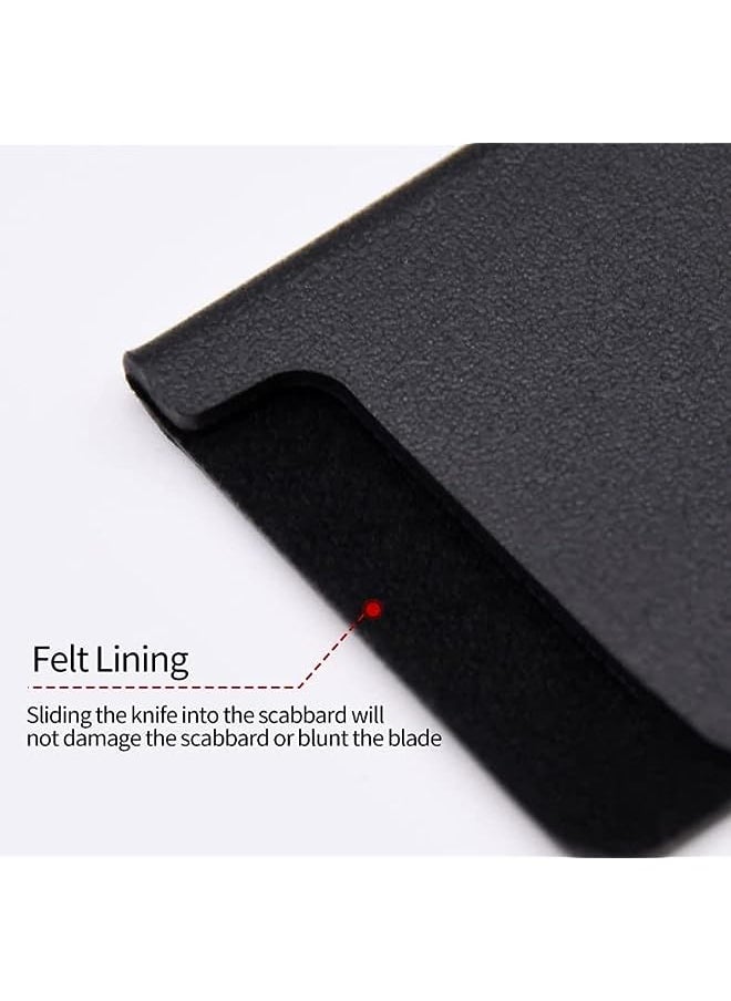 The White Shop - WHITE SHOP Universal Knife Edge Guards, Non-BPA Knife Sheath, Waterproof Abrasion Resistant Felt Lined Knife Cover Sleeves Knife Protectors, Gentle on Your Blades - Image 1