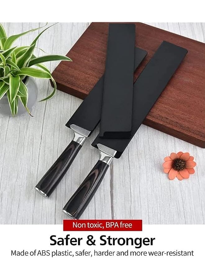 The White Shop - WHITE SHOP Universal Knife Edge Guards, Non-BPA Knife Sheath, Waterproof Abrasion Resistant Felt Lined Knife Cover Sleeves Knife Protectors, Gentle on Your Blades - Image 1