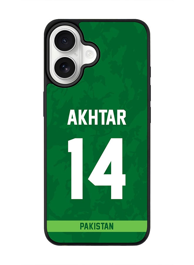 Stylizedd iPhone 17 Case, [Compatible with MagSafe] Slim Magnetic cover Phone Case iPhone 17 -Pakistan Shoaib Akhtar, Jersey No 14 - Image 1