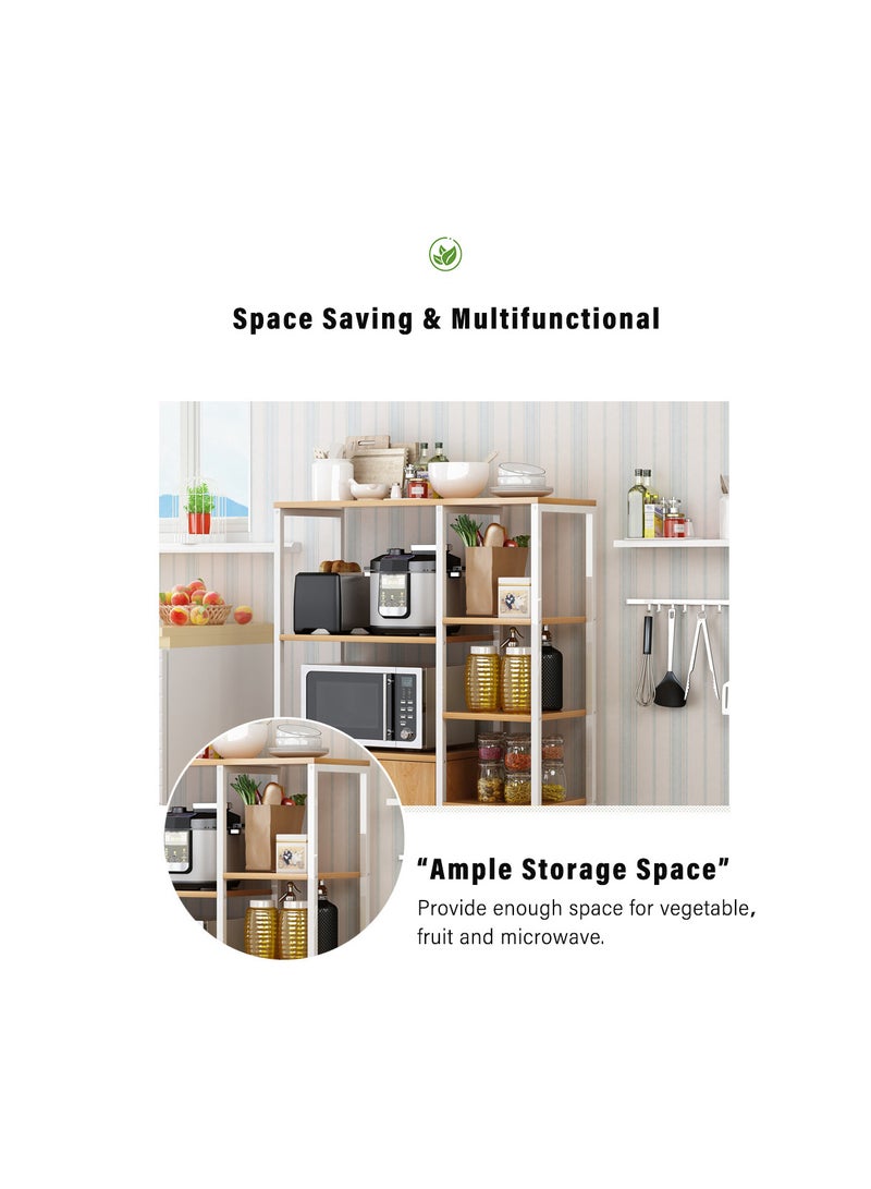ZUIHAO Kitchen Standing Shelf Units Kitchen Rack with Storage Cabinet 3-Tier  Microwave Oven Stand Spice Holder - Image 4