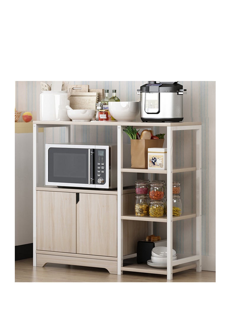 ZUIHAO Kitchen Standing Shelf Units Kitchen Rack with Storage Cabinet 3-Tier  Microwave Oven Stand Spice Holder - Image 2
