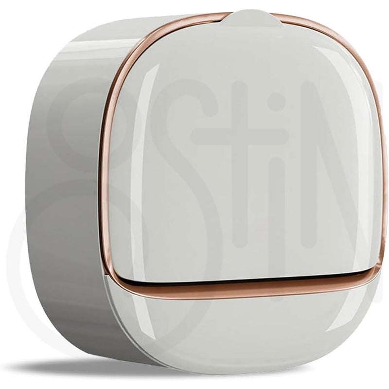 Ostin Soap Container, Soap Dish Holder, Shower Wall Soap Holder, Waterproof Soap Saver Case, Kitchen Soap Dish with Lid, and Toilet Soap Case with Drain (White) - Image 1