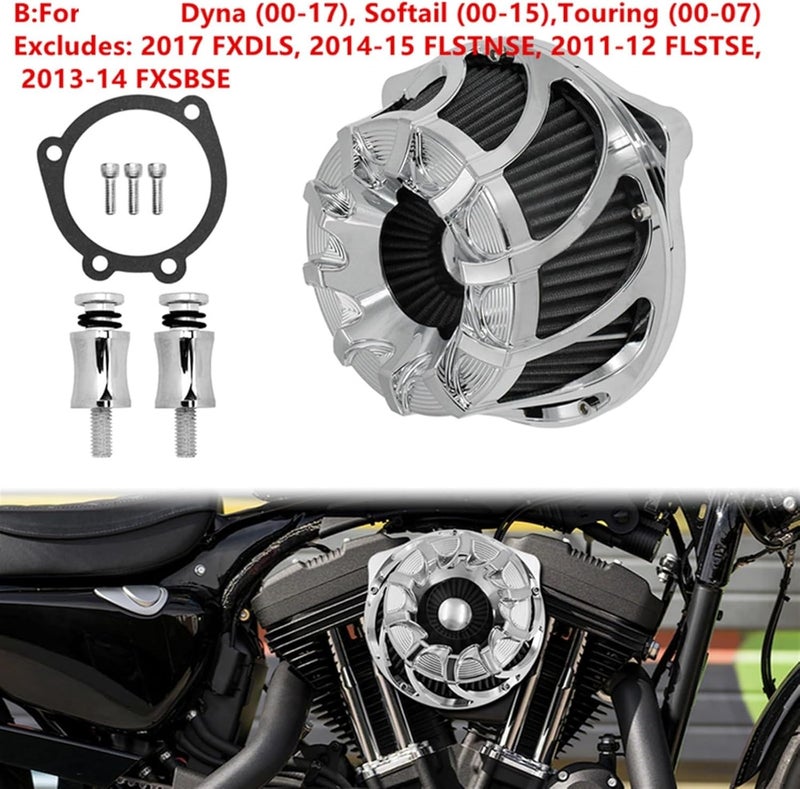 Wivplex CNC Motorcycle Air Filter for Harley Models - Image 2