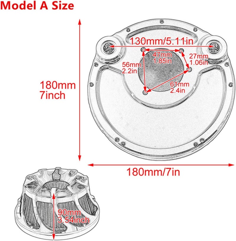 Wivplex CNC Motorcycle Air Filter for Harley Models - Image 3