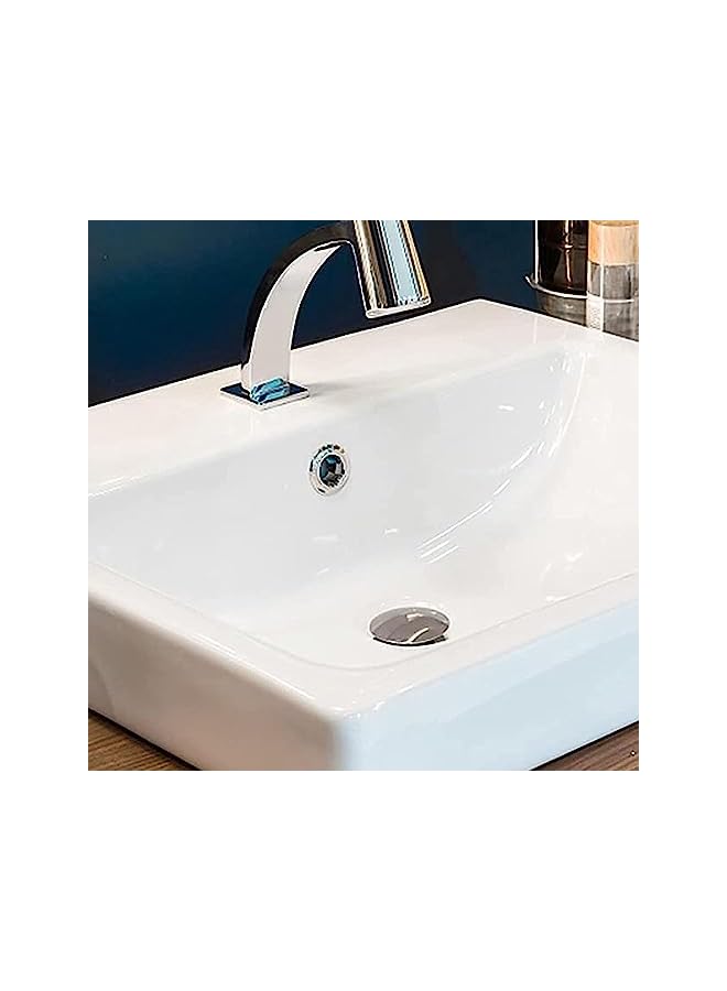 The Bros Sink Stopper,Basin Pop Up Bathroom Drain Stopper Wash Basin Bounce Drain Filter,for Bathroom Sink Drain Stopper,White,1 Pack - Image 5