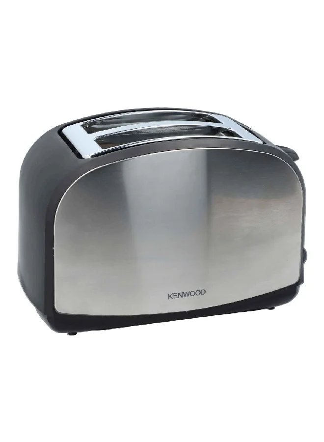 كينوود محمصة الخبز ذات الفتحات المزدوجة للتسخين والتذويب بقدرة 900 واط، فضي وأسود، 26 × 16 × 19 سم OWTCM01.A0BK