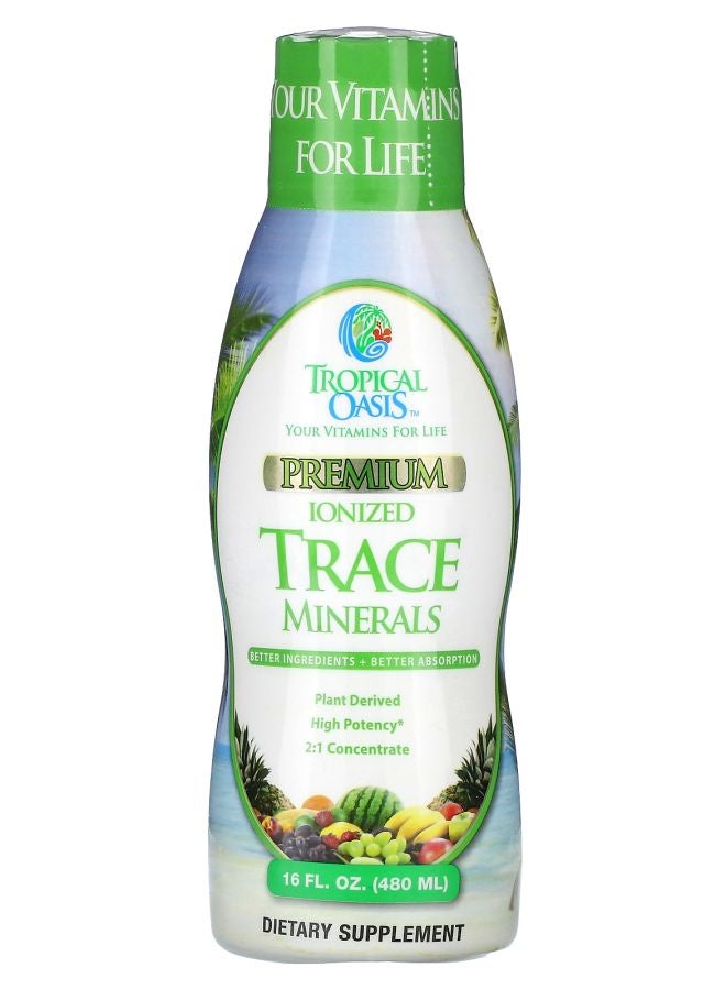 Tropical Oasis Premium Ionized Trace Minerals 16 fl oz (480 ml)
