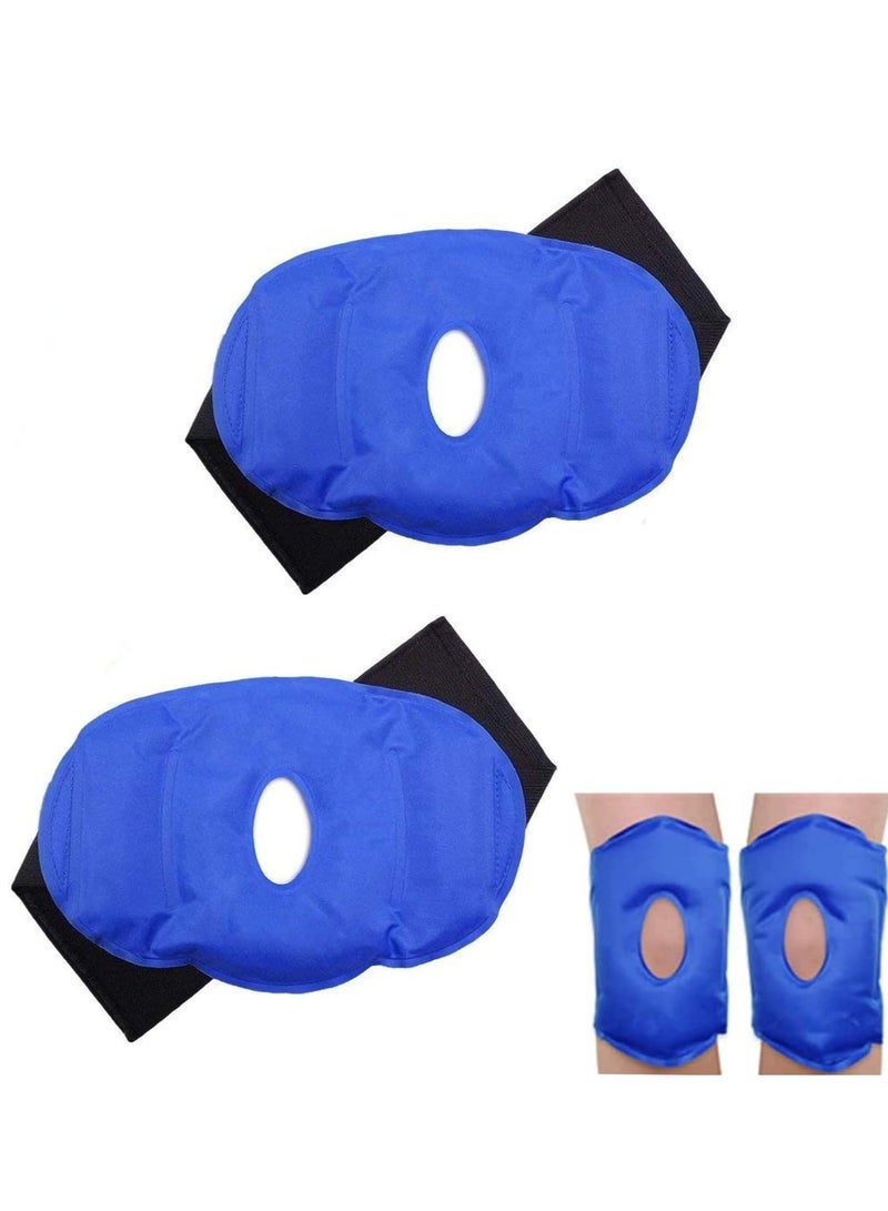XiuWoo Ice Pack for Knee Cold Injury 2 Reusable Hot and Packs Surgery, Joint Pain, Arthritis Chronic Relief Swelling, Bruises Adjustable & Flexible Knees, Elbows - Image 1
