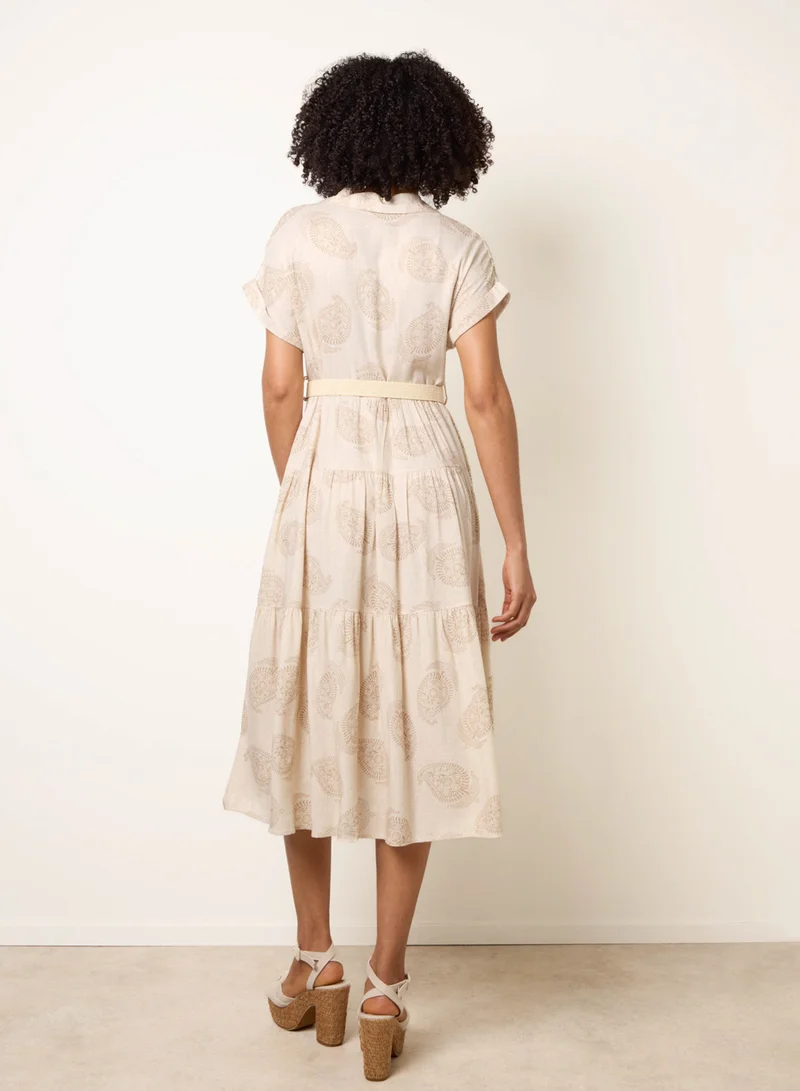 Blue Vanilla Paisley Print Dress