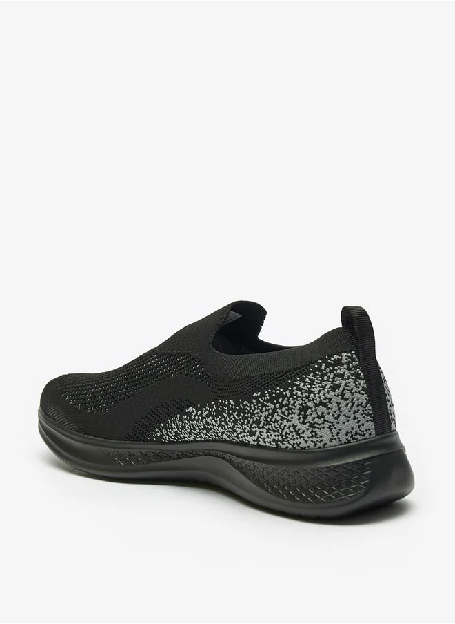 داش Men Textured Slip On Sports Shoes