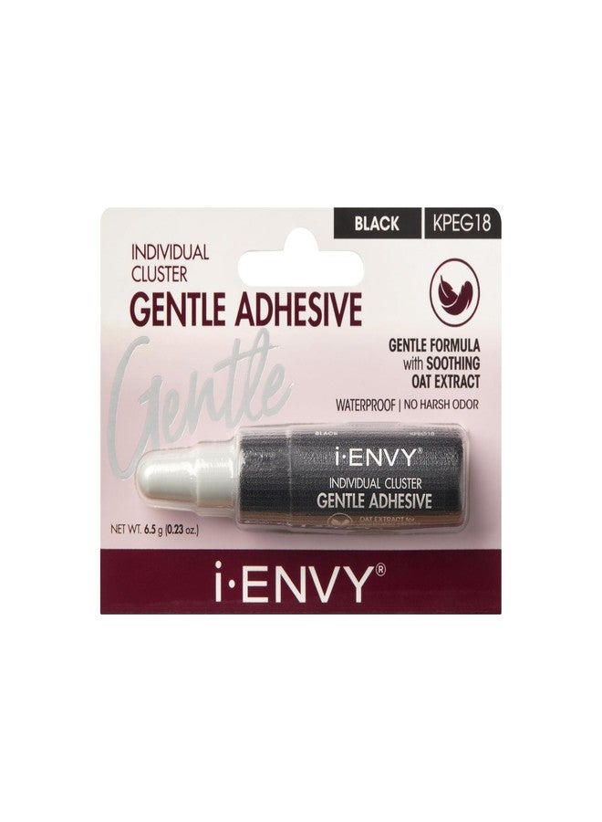 iEnvy i•ENVY i-ENVY Individual Cluster Gentle Lash Adhesive, Waterproof & No Odor Eyelash Glue, Precision Nozzle for Cluster & Individual Lash, Gentle Soothing Oat Extract, All Skin Type (Black) - Image 1