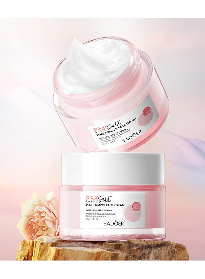 SADOER Himalayan Pink Salt Moisturizing Cream Deeply Hydrating, Whitening and Beautifying Cream - Image 1