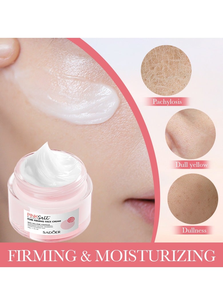 SADOER Himalayan Pink Salt Moisturizing Cream Deeply Hydrating, Whitening and Beautifying Cream - Image 4