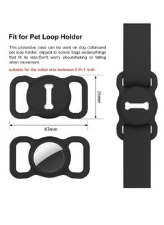 Generic Airtag Dog Collar Holder,Silicone GPS Tracking Accessories Protective Cat Collar with Bone Pattern  - Image 2