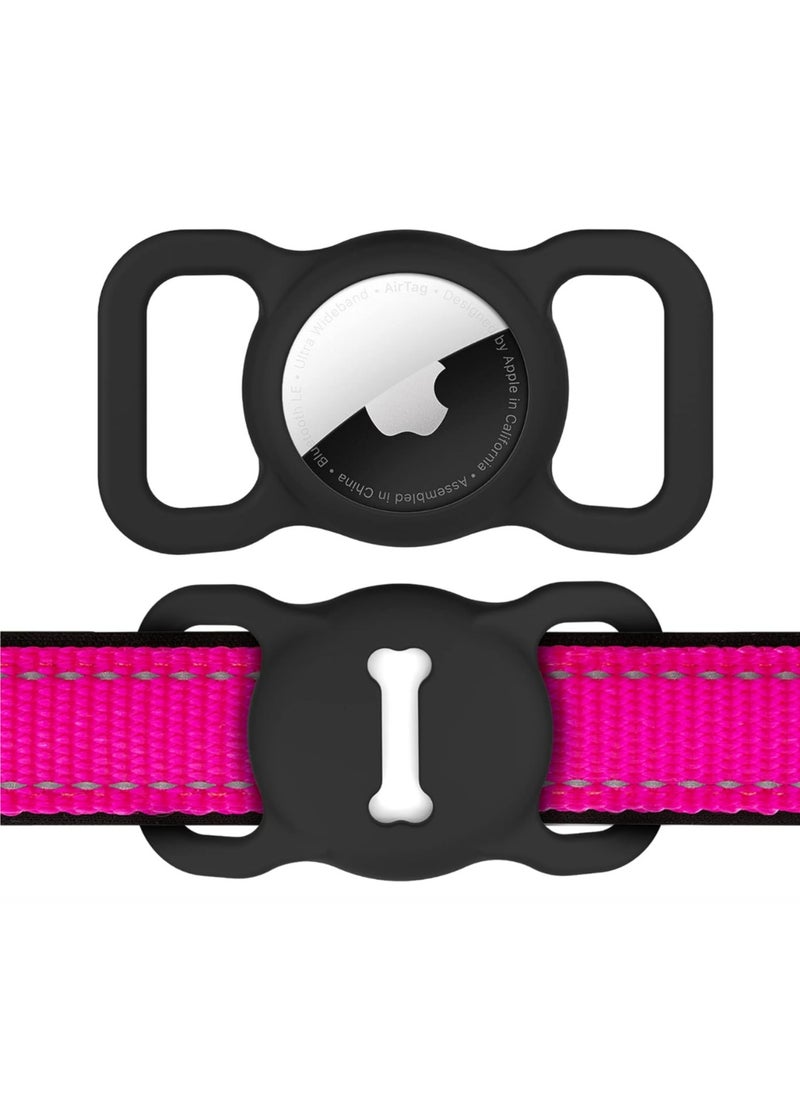 Generic Airtag Dog Collar Holder,Silicone GPS Tracking Accessories Protective Cat Collar with Bone Pattern  - Image 1