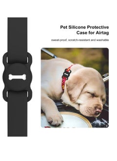 Generic Airtag Dog Collar Holder,Silicone GPS Tracking Accessories Protective Cat Collar with Bone Pattern  - Image 3