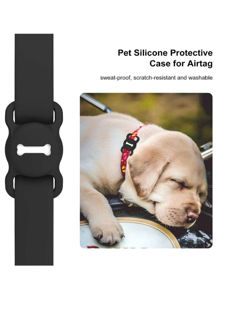Generic Airtag Dog Collar Holder,Silicone GPS Tracking Accessories Protective Cat Collar with Bone Pattern  - Image 3