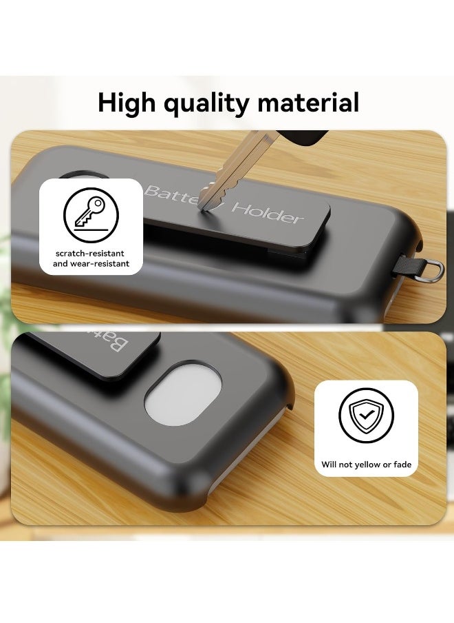 Generic - Battery Case for Apple Vision Pro, Battery Holder with Belt Clip and Shoulder Strap for Apple VR Headset Accessories, Portable Protective Battery Case, Heavy Duty - Image 1