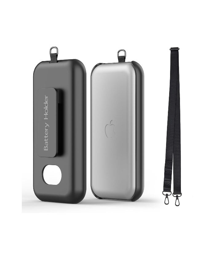 Generic - Battery Case for Apple Vision Pro, Battery Holder with Belt Clip and Shoulder Strap for Apple VR Headset Accessories, Portable Protective Battery Case, Heavy Duty - Image 1