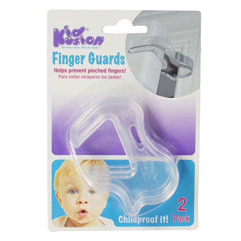Kidkusion Door Pinch Guard | 2 Pack | Clear | Baby Safety Finger Protectors | Durable Child Safety - Image 3