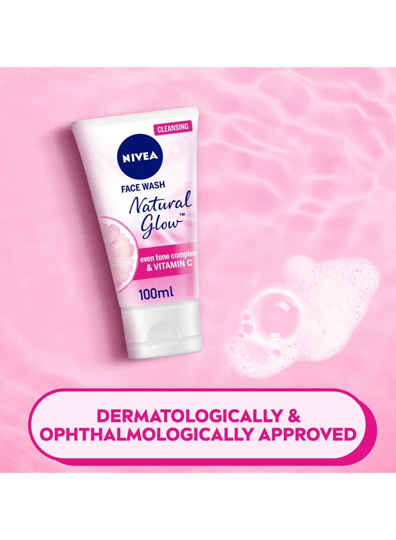 Nivea Face Wash Cleanser Natural Glow Even Skin Tone Pack of 2 - Image 5