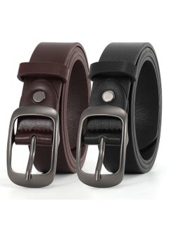 2 Pack Women Plus Size Leather Belts Fashion Cowhide Waist Belt With Solid Pin Buckle For Jeans Pants Dress - pzsku/Z511934B5C1F00CFD6274Z/45/_/1735566772/faf72a6d-7599-426a-a098-8d3b8abb7078