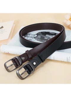 2 Pack Women Plus Size Leather Belts Fashion Cowhide Waist Belt With Solid Pin Buckle For Jeans Pants Dress - pzsku/Z511934B5C1F00CFD6274Z/45/_/1735567201/e58c9dac-4e2e-4318-806b-66e0b73288bf