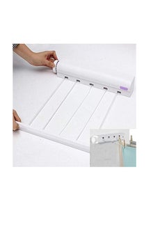 Generic Retractable Clothesline Wall Mounted Clothes Dryer Line White  - Image 3