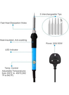 SCIENISH 23 In 1 Multi Use Electric Soldering Iron Tools Set Various Devices Temperature Multimeter Desoldeirng Pump Welding Tool Eu Plug  - Image 3