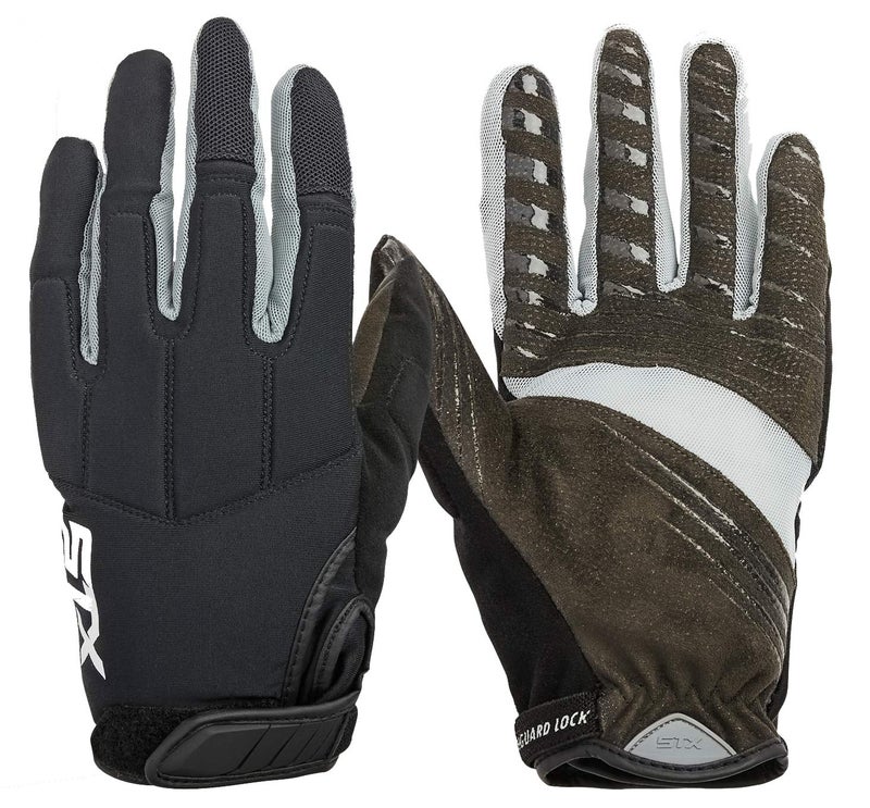 STX Lacrosse Strike Women's Strike Glove, Black, Medium - Image 1