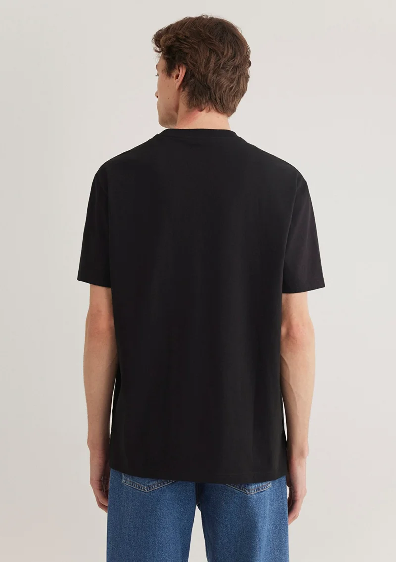 مافي Blue Men's Black Basic T-Shirt with Pockets 066248-900