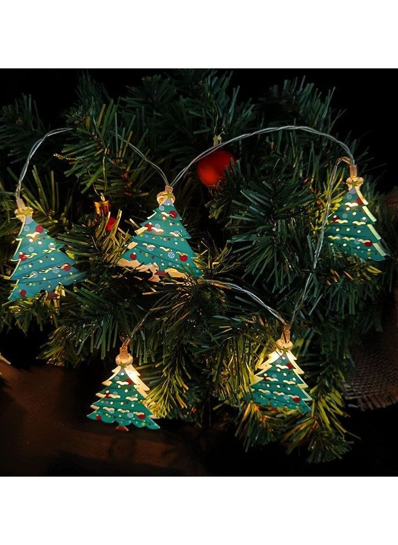 Generic - Syria light, metal, New Year's shapes, size 3 meters, in a hidden box, the material of the branch is metal, available with lighting and room, operated by a regular battery - Image 1