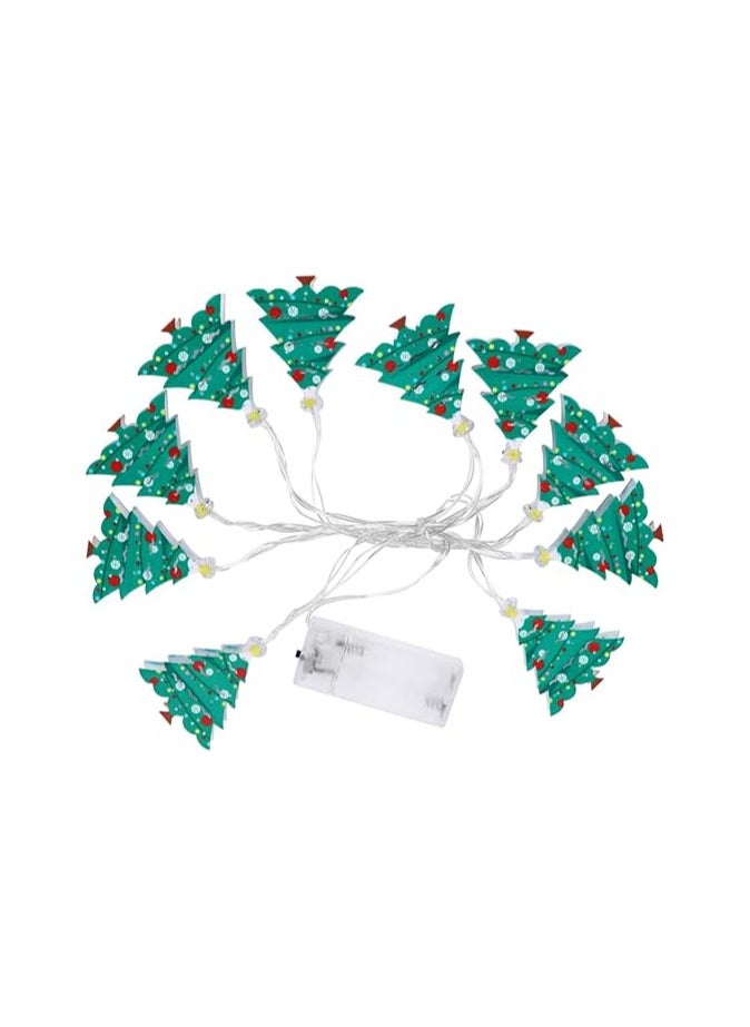 Generic - Syria light, metal, New Year's shapes, size 3 meters, in a hidden box, the material of the branch is metal, available with lighting and room, operated by a regular battery - Image 1