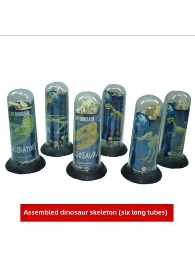 Creative Puzzle 4D Dinosaur Fossil Dinosaur Model Toy Mammoth Tyrannosaurus Rex Stegosaurus Skeleton 6 Mixed-Color:Pterosaur - Image 2