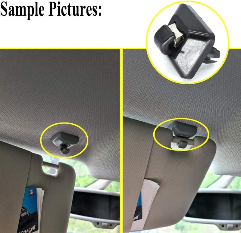 Wivplex 2x Car Inner Sun Visor Hook Clips for Audi Models - Image 5