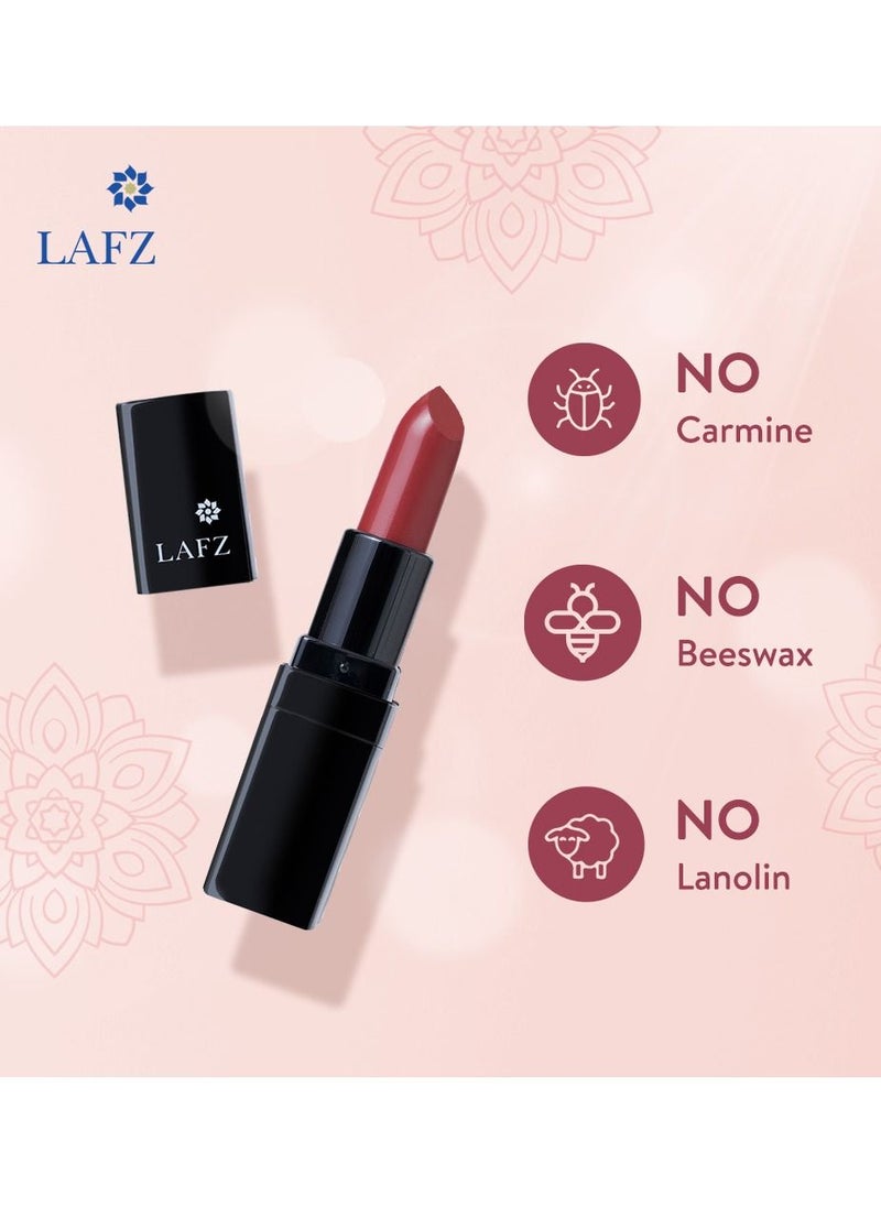 LAFZ - Transfer Proof & Smudge Proof Velvet Matte Lip Stick - Intense Color, Smooth Application, Up To 8 Hours Stay, 100% Vegetarian Enriched With Shea Butter And Vitamin E, Cinnamon Toast, 4.5gm - Image 1