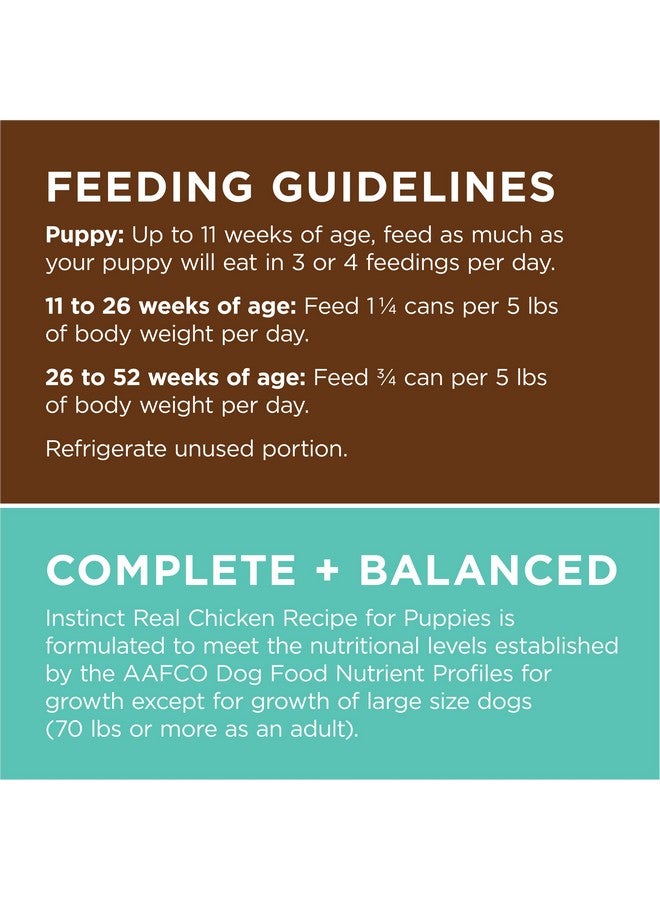 Instinct Original Puppy, Wet Dog Food, Grain Free Recipe - Real Chicken, 13.2 oz. Cans (Pack of 6) - Image 5