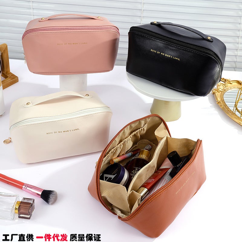 1 Minute Lazy Four-In-One Cosmetic Bag Student Ins Style Cosmetic Cosmetics Bag Portable Toiletry Bag Lightweight - Image 3