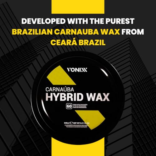 Vonixx Carnauba Hybrid Wax 240ml | Premium Car Wax Brazilian Carnauba & Advanced Polymers | Up to 4 Months Protection | All Paint Colors - Rain Repellent Car Polish - Hydrophobic Shiner Exterior Care - Image 2
