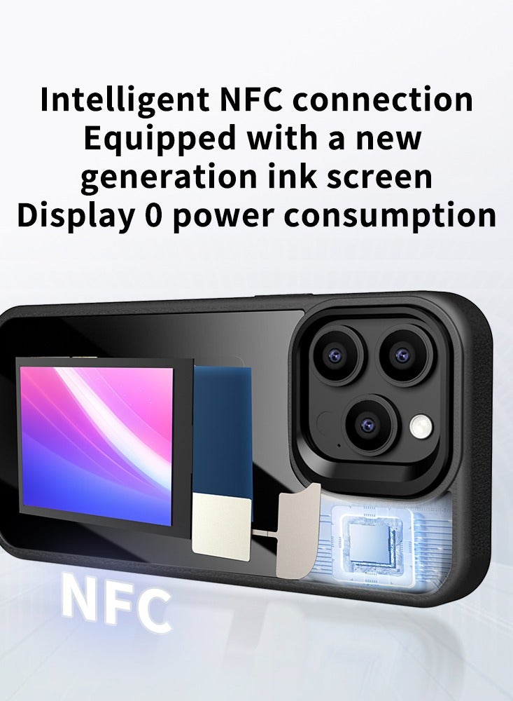 Smart Ink Phone Case,DIY Ink Screen,Compatible with IPhone16Pro,purple - Image 4