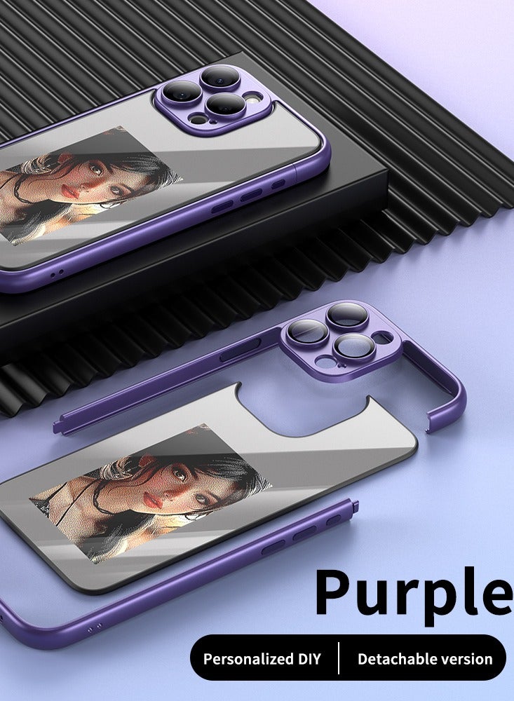 Smart Ink Phone Case,DIY Ink Screen,Compatible with IPhone16Pro,purple - Image 2