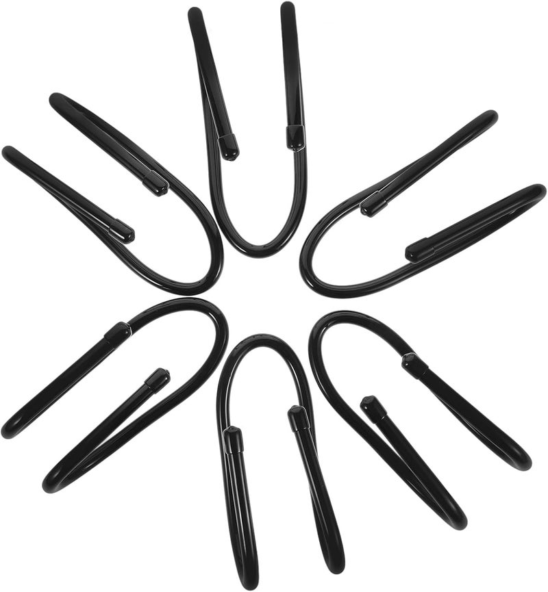 6pcs Chain Link Fence Hooks Plastic Fence Hangers for Pool Equipment and Garden Tools for Outdoor Storage and Organization - Image 1