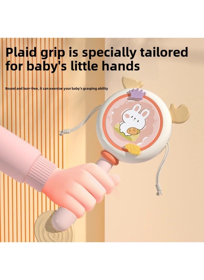 Generic - Baby Rattle Can Bite Newborn 8 Hand Rattle Silicone Rattle Puzzle Baby Children's Early Education Toys 6-Color: Cute Bear Teether Rattle-blue - Image 1