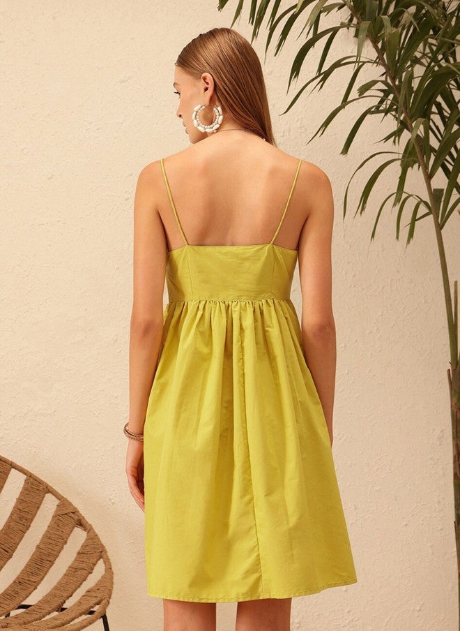 STREET 9 Cotton Fit & Flare Dress For Women - Image 4